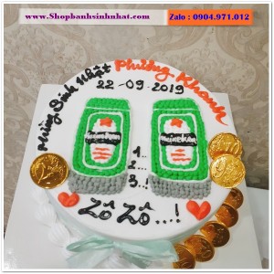 Bánh Sinh Nhật Hình Lon Bia Chai Rượu - LK08